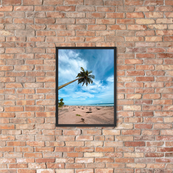 Abidjan Beach Sky Vibe: Matte Framed Poster