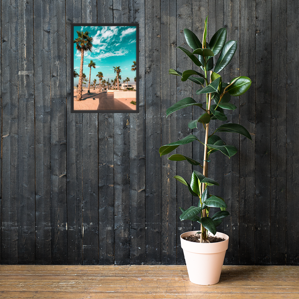 Dubai Palms: Matte Framed Poster