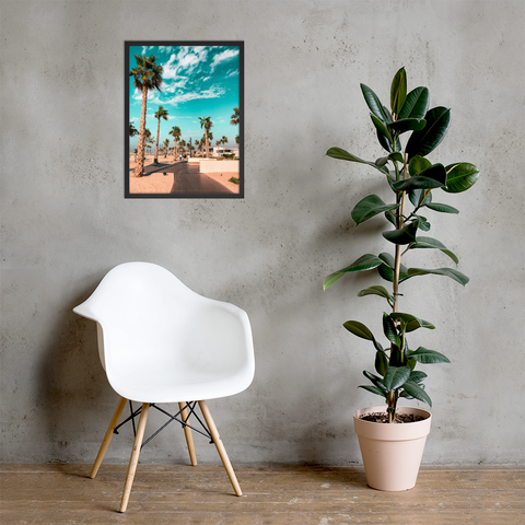 Dubai Palms: Matte Framed Poster