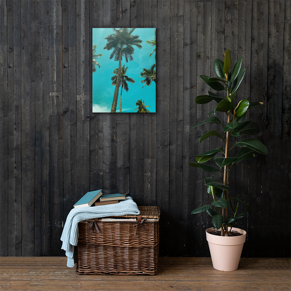 Abidjan Sky Palm Tree: Canvas