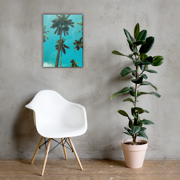 Abidjan Sky Palm Tree: Canvas